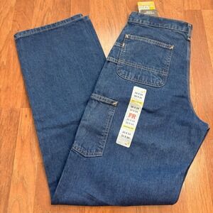 Carhartt FR Flame Resistant Denim Dungaree Jeans FRB13 DNM Blue Mens 30x34 NWT